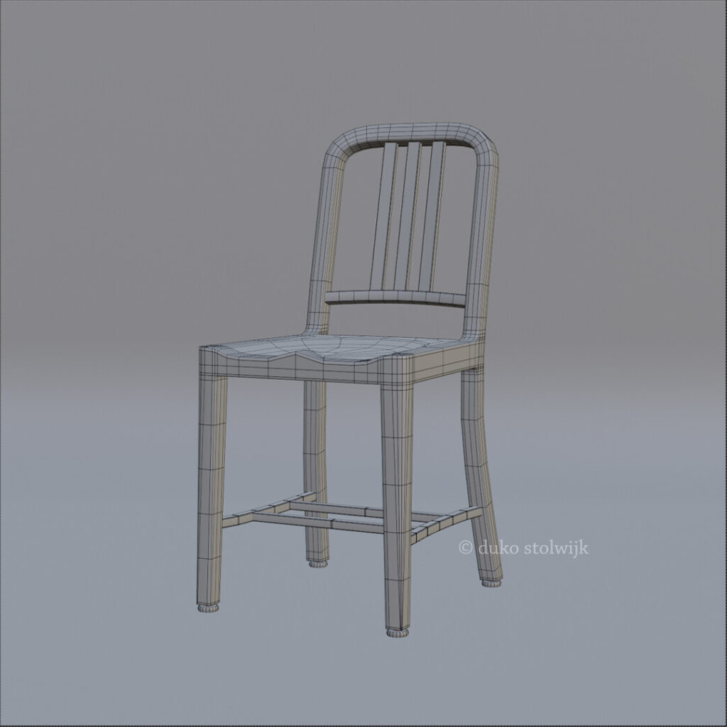 3D model of the Emeco 1006 Navy Chair made by Duko Stolwijk