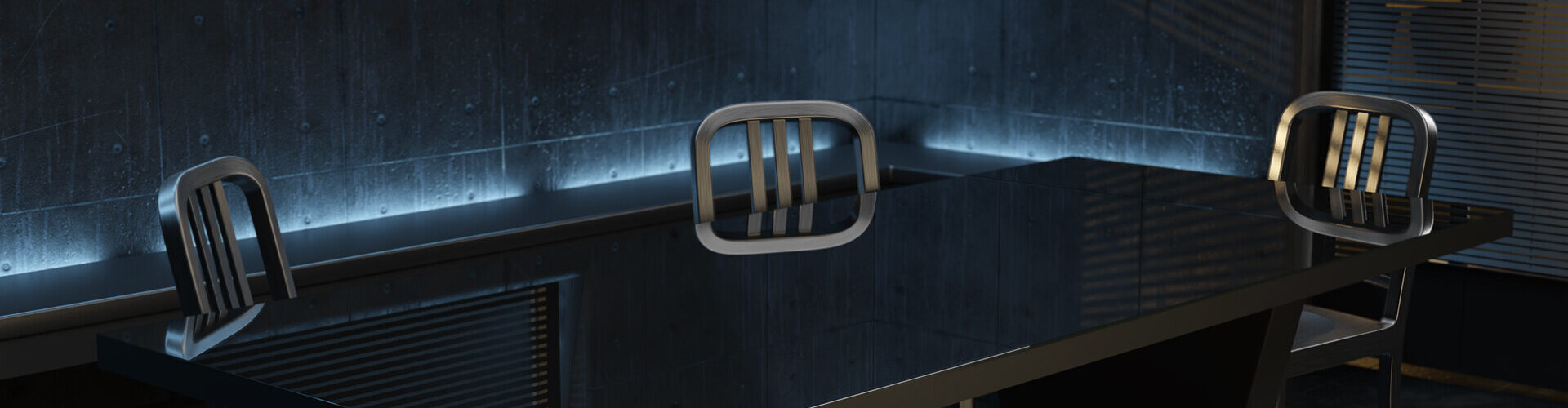 Interogation Room from CSI Las Vegas with the Emeco Navy Chair